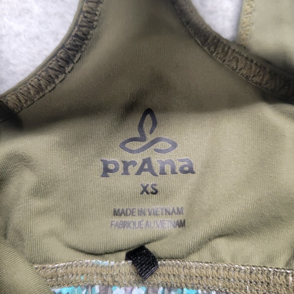 Prana Womens Olive Green Sway Tank Built In Bra Sleeveless Stretch Size XSmall - Picture 5 of 11